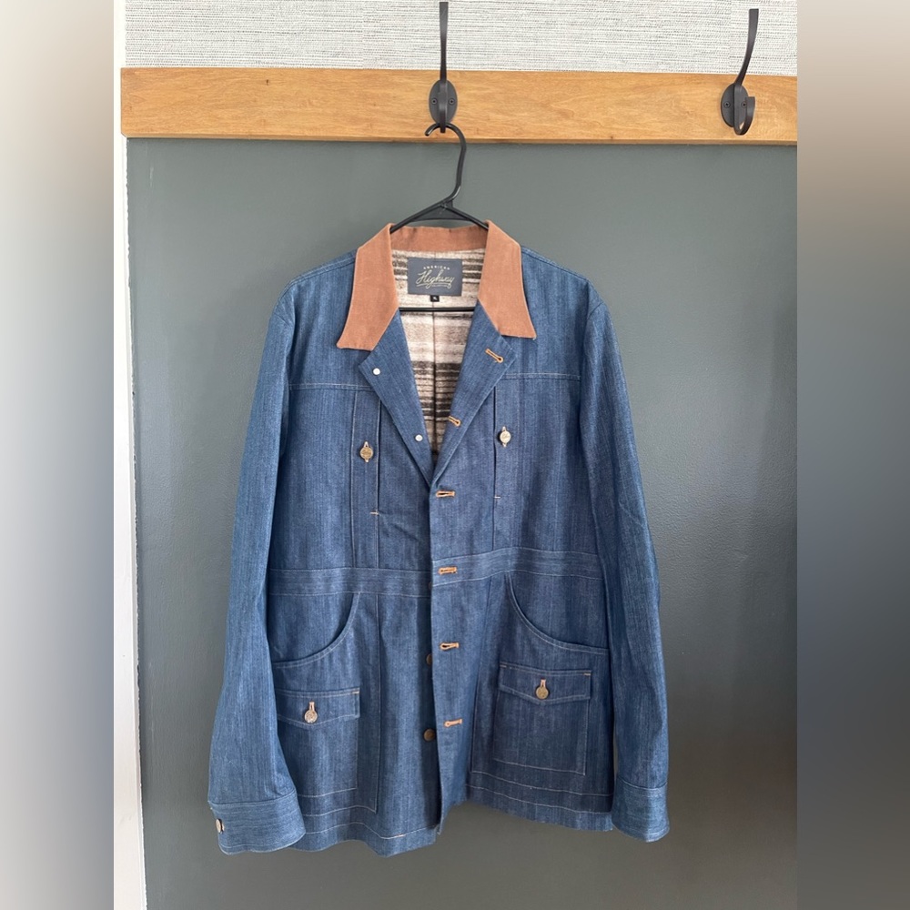 Taylor Stitch American Highway Collection Flannel Lined Denim Jacket